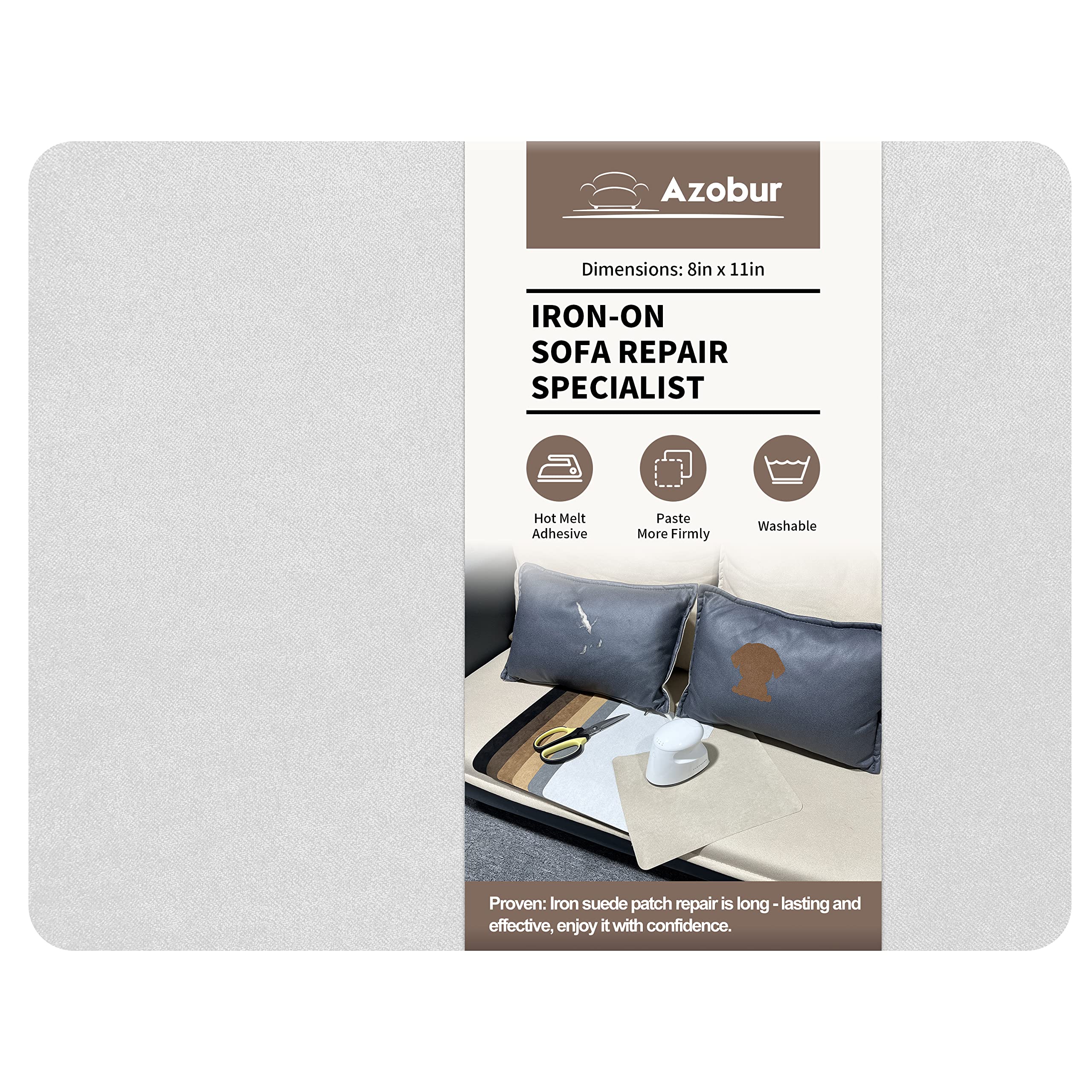 Amazon.com: Azobur 8in x 11in Iron On Fabric Repair Patch